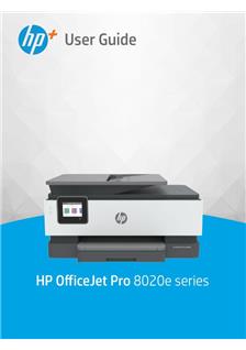 Hewlett Packard OfficeJet Pro 8020e Series manual. Camera Instructions.